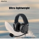 UA6000H_F   WIRED HELICOPTER PILOT HEADSET, CARBON FIBER