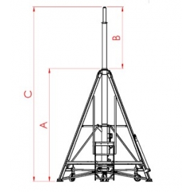 VAPOD-15-2334-254  -  TRIPOD JACK TAIL 15 TON US (B737 SERIES)