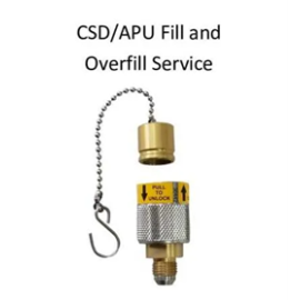 CSD/APU Fill & Overfill Service Coupling
