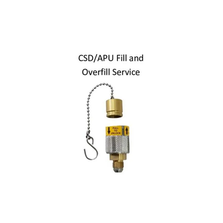 CSD/APU Fill & Overfill Service Coupling